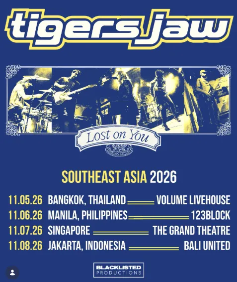 Tigers Jaw-SE Asia tour