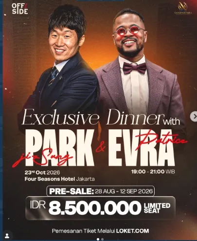 Dinner with Park Ji-Sung and Patrice Evra