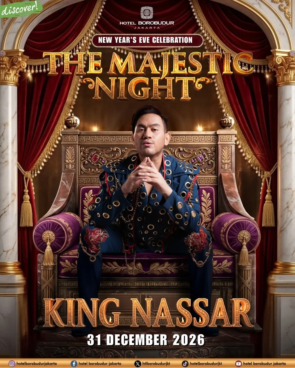 King Nassar at Majestic Night, new year's eve 2027